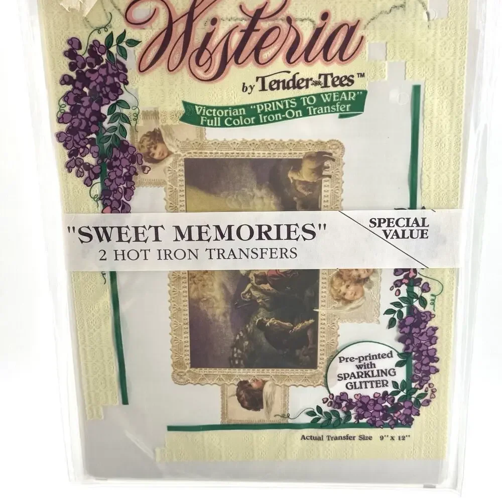 3 Wisteria by Tender-Tees full color iron-on transfers Victorian Angel Cherubs